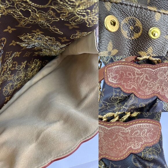 Louis Vuitton Dentelle Fersen Gold Monogram Tote Bag Limited Edition - Picture 5 of 13